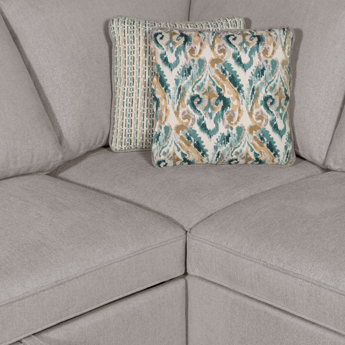 Scott Living Haven 3-Piece Left-Facing Chenille Fabric Sleeper Sectional with Storage Chaise - Grey