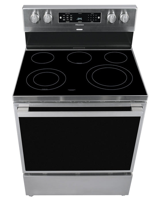Hisense 5.8 Cu. Ft. Electric Range With Air Fry and European Convection - Stainless Steel - HBE3501CPS