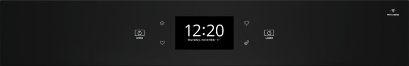 Whirlpool 30\" 10 Cu. Ft. Electric Double Wall Oven with True Convection - Black Stainless Steel with PrintShield™ Finish - WOED7030PV