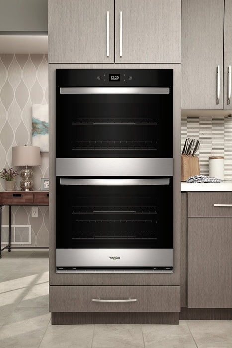 Whirlpool 27\" 8.6 Cu. Ft. Electric Double Wall Oven with Air Fry - Fingerprint Resistant Stainless Steel - WOED5027LZ
