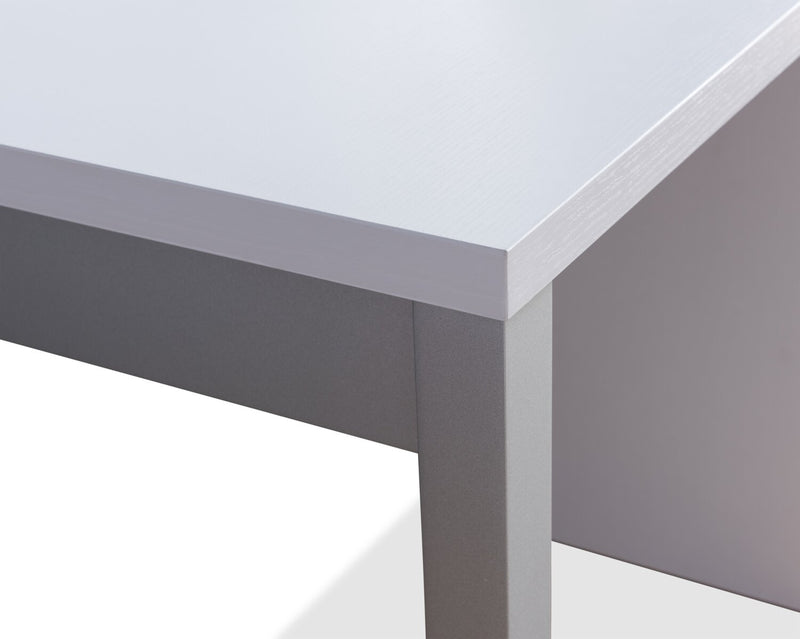 Oscar 47\" Reversible Office Desk with 3-Drawers - White