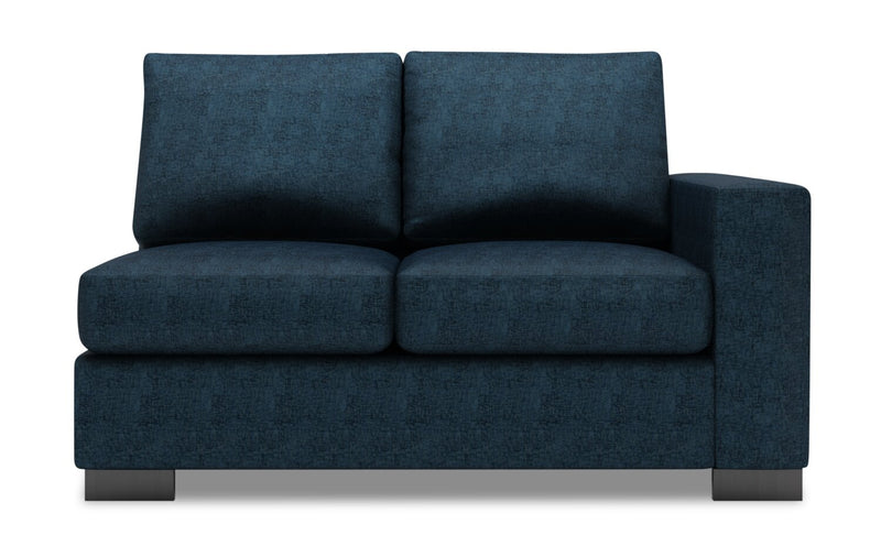 Sofa Lab Track RAF Loveseat - Luxury Indigo