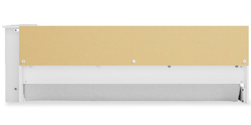 Wolf Platform Bookcase Bed for Kids, White - Twin Size