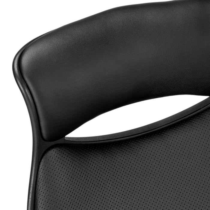 Kegan 28\" Executive Faux Leather Office Chair - Black 