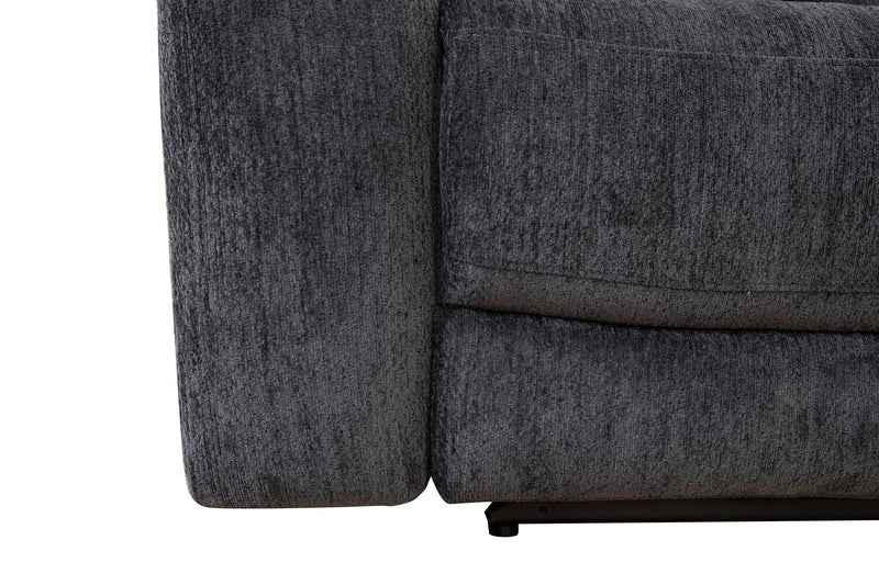 Atlantis 90\" Fabric Zero Gravity Power Reclining Sofa - Dark Grey 