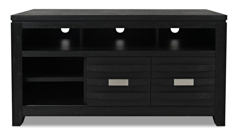 Bronx 94\" 4-Piece Wall Unit Entertainment Centre with Storage & Cable Management for TVs up to 55\"- Charcoal