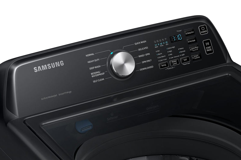 Samsung 5.4 Cu. Ft. Top-Load Washer - Black Stainless Steel - WA46CG3505AVA4