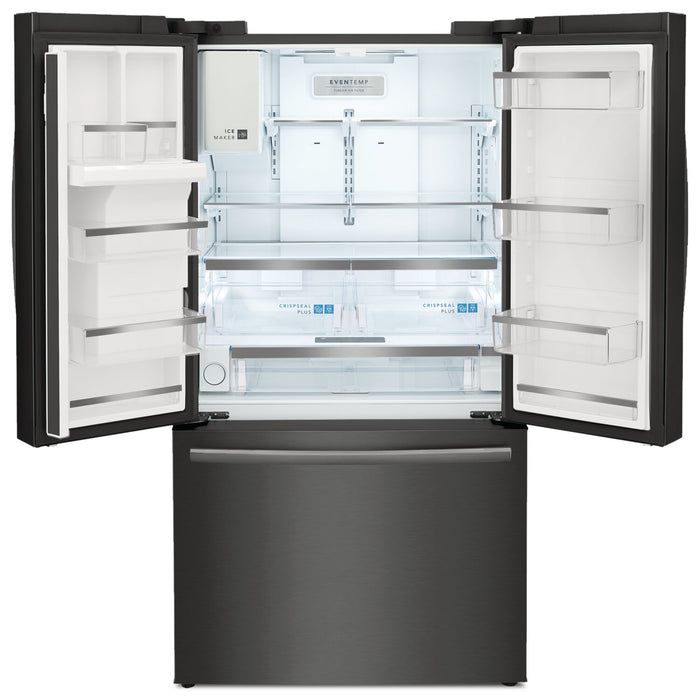 Frigidaire Gallery 36\" 22.6 Cu. Ft. Counter-Depth French-Door Refrigerator - Smudge-Proof® Black Stainless Steel - GRFC2353AD