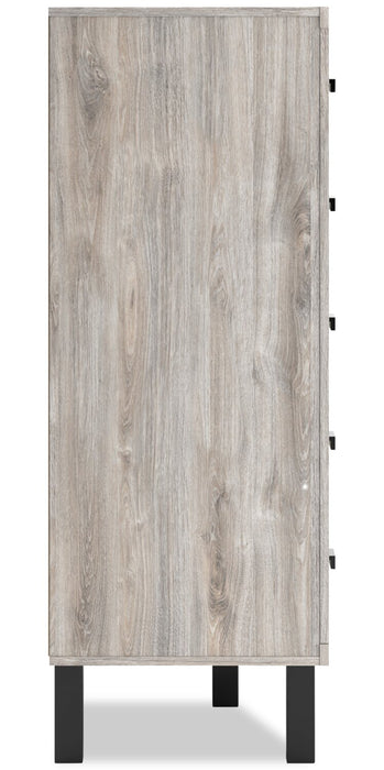 Zen Bedroom Chest of Drawers, 5-Drawer, 44.7\"W x 52.5\"H - Grey