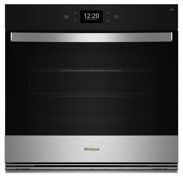 Whirlpool 27\" 4.3 Cu. Ft. Electric Single Wall Oven with True Convection - Fingerprint Resistant Stainless Steel - WOES7027PZ
