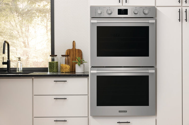 Frigidaire Professional 30\" 5.3/5.3 Cu. Ft. Electric Double Wall Oven with Total Convection - Smudge-Proof® Stainless Steel\t - PCWD3080AF