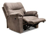 Made in Canada Gybson 38\" Fabric Glider Reclining Chair -  Latte Brown
