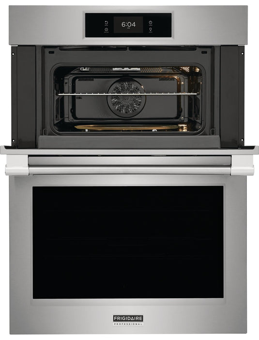 Frigidaire Professional 30\" 1.7/5.3 Cu. Ft. Electric Microwave and Wall Oven Combination with Total Convection - Smudge-Proof® Stainless Steel\t - PCWM3080AF