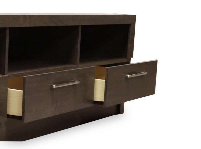 Rio 80\" Modern TV Stand with Storage and Cable Management for TVs up to 90\"- Brown