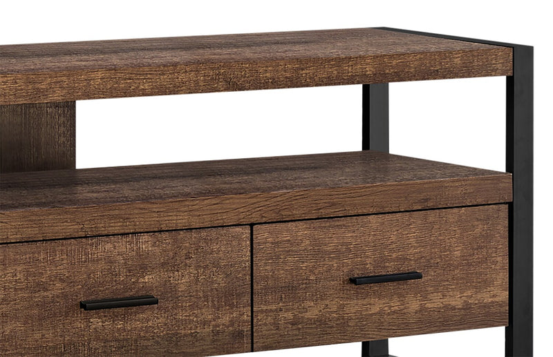 Asa 60\" Modern TV Stand with Storage and Cable Management for TVs up to 65\"- Brown