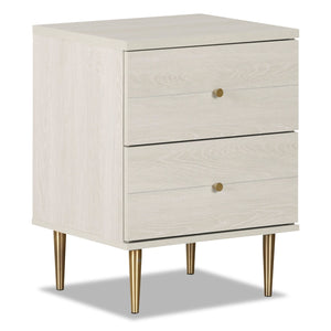 Lake Bedside 2-Drawer Nightstand, 19.5