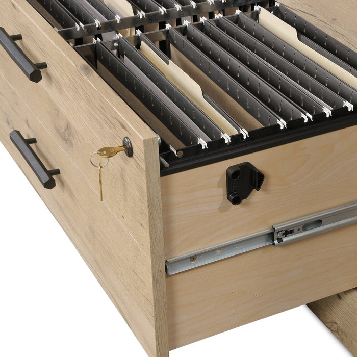 Akira 31.26 2-Drawer Filing Cabinet - Prime Oak