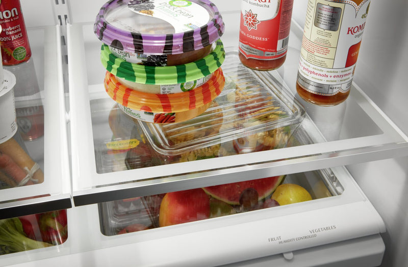 Whirlpool 33\" 22 Cu. Ft. Bottom-Mount Refrigerator - White - WRFF5333PW