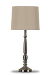 Samson 24.5\" Traditional Brushed Nickel Table Lamp