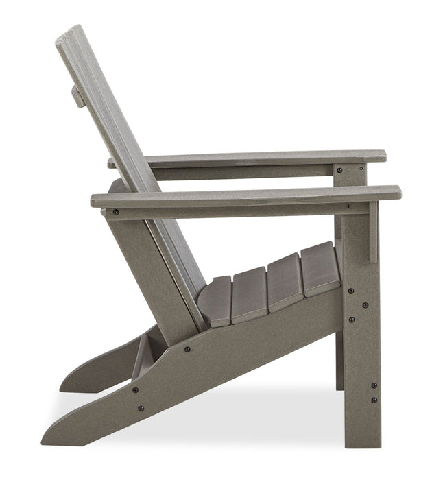 Cape Outdoor Patio Adriondack Chair - High Density Plastic, UV & Weather Resistant - Grey