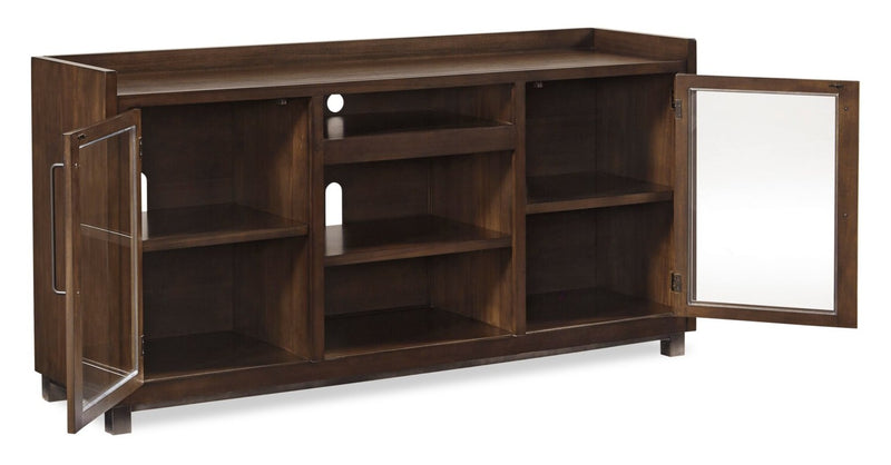 Starmore 70\" Traditional TV Stand with Storage and Cable Management for TVs up to 80\"- Brown