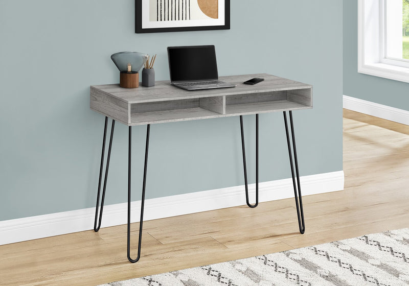 Ezra 40\" Office Desk with Cubbyholes - Grey