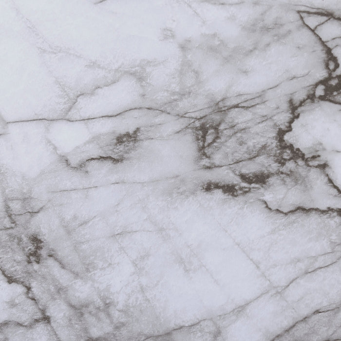 Jacki 18.25\" Chairside Table - White Marble-Look