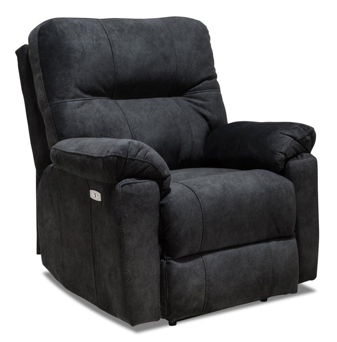 Made in Canada Gybson 38\" Fabric Power Reclining Chair - Graphite Grey