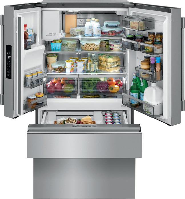 Frigidaire Professional 36\" 21.4 Cu. Ft. Counter-Depth 4-Door French-Door Refrigerator - Smudge-Proof® Stainless Steel\t - PRMC2285AF