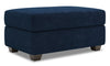 Made in Canada Customizable Sofa Lab The Trunk 39\" Velvet Fabric Storage Ottoman - Royal Blue