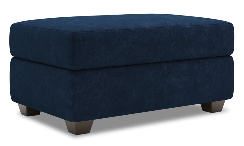 Made in Canada Customizable Sofa Lab The Trunk 39\" Velvet Fabric Storage Ottoman - Royal Blue