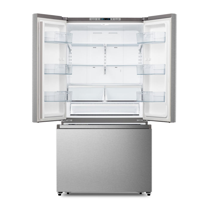 Hisense 36\" 26.6 Cu. Ft. French-Door Refrigerator - Titanium - RF27A3FSE