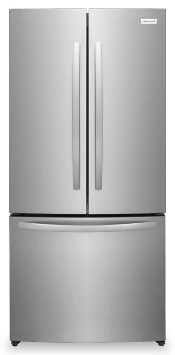 Frigidaire 31.3\" 17.6 Cu. Ft. Counter-Depth French-Door Refrigerator - Brushed Steel - FRFG1723AV