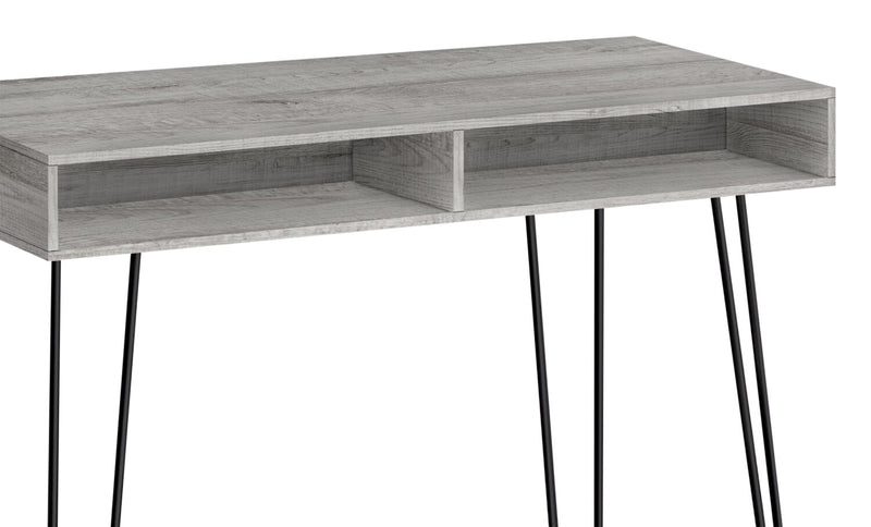 Ezra 40\" Office Desk with Cubbyholes - Grey