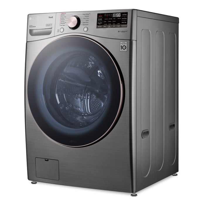 LG 5.2 Cu. Ft. Smart Front-Load High-Efficiency Steam Washer - Graphite Steel - Stackable - WM3850HVA