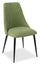 ["Miya Dining Chair with Polyester Fabric, Metal - Moss Green"]