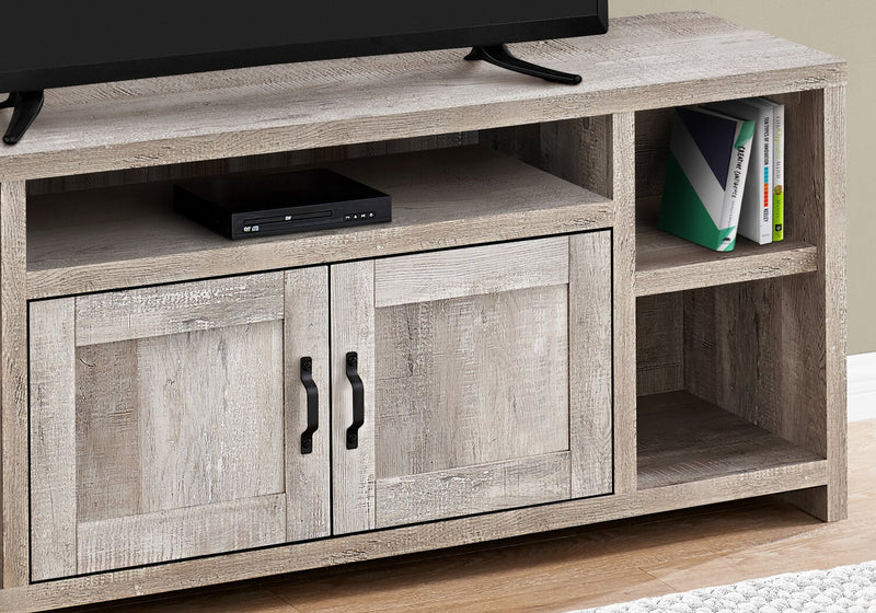 Leland 60\" TV Stand with Storage and Cable Management for TVs up to 65\"- Taupe
