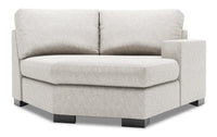 Sofa Lab Track RAF Cuddler - Luxury Silver