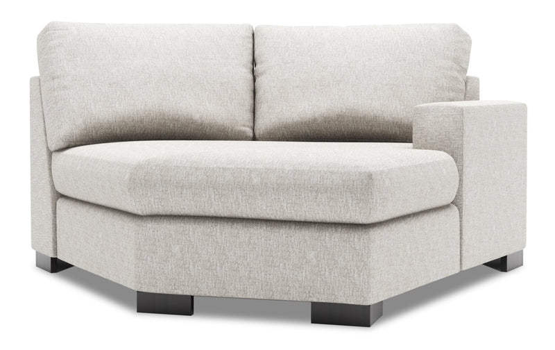 Sofa Lab Track RAF Cuddler - Luxury Silver