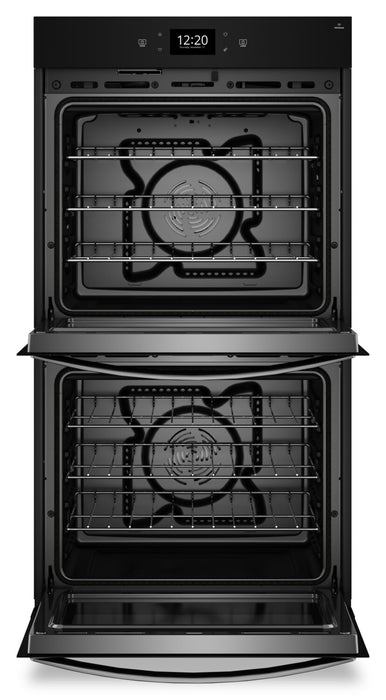 Whirlpool 27\" 8.6 Cu. Ft. Electric Double Wall Oven with True Convection - Fingerprint Resistant Stainless Steel - WOED7027PZ