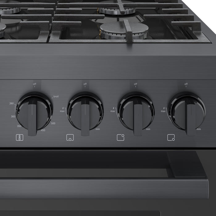 Bosch 800 Series 3.4 Cu. Ft. Industrial-Style Freestanding Gas Range - HGS8645UC