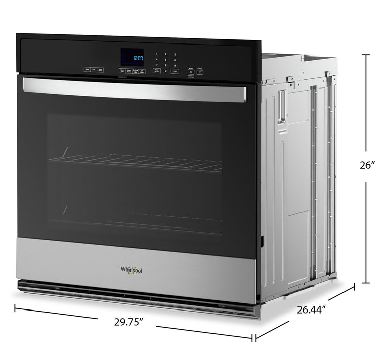 Whirlpool 30\" 5 Cu. Ft. Electric Single Wall Oven - Stainless Steel - WOES3030LS