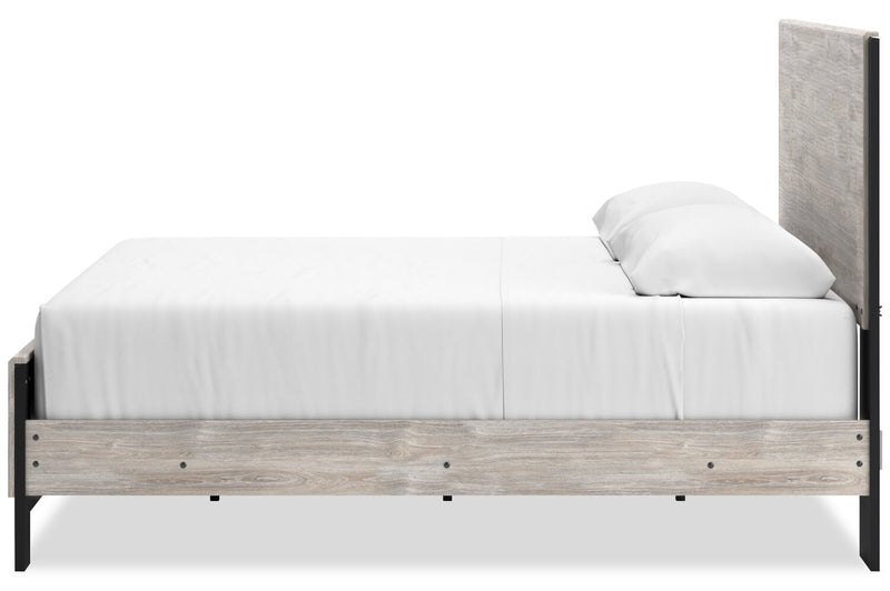 Zen Panel Bed, Light Grey - King Size