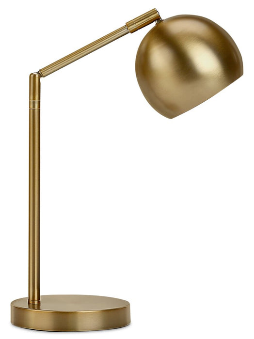 19\" Gold Metal Desk/Task Lamp