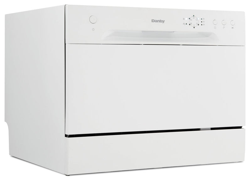 Danby 21.7\" 52 dBA  Front-Control Dishwasher - White - DDW621WDB