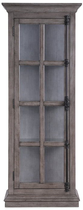 Scarlett 27.5\" Curio Cabinet with Glass Shelves - Grey