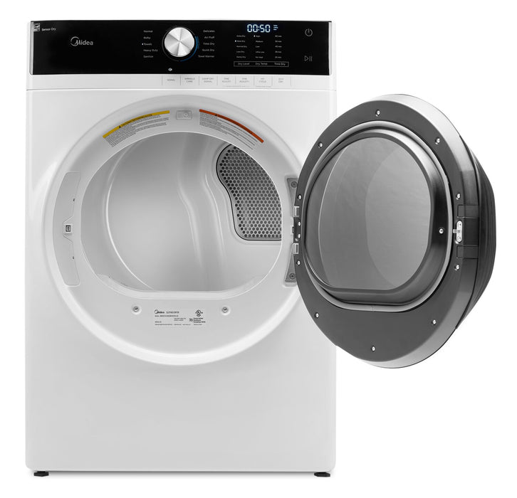 Midea 8 Cu. Ft. Electric Dryer - White - Stackable - MLE52N4AWW