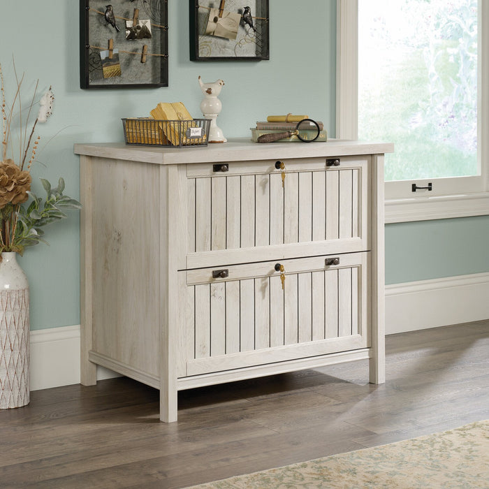 Retta 33.39\" 2-Drawer Lateral Filing Cabinet - Chalked Chestnut