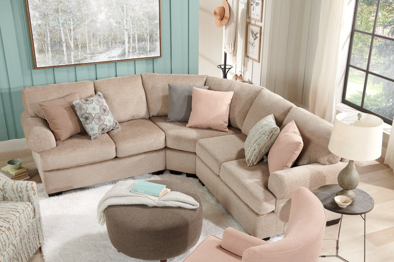 Sofa Lab Roll LAF Loveseat - Luxury Taupe