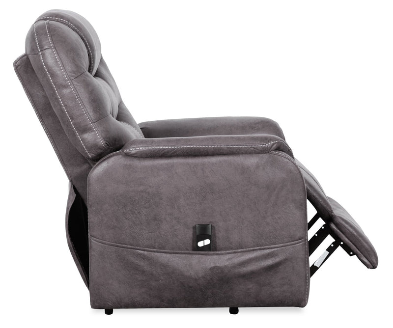 Landon 34\" Microfibre Power Lift Reclining Chair - Grey